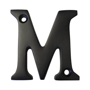 Letter BR2351 Modern, Serif House Letter, Oil Bronzed Black