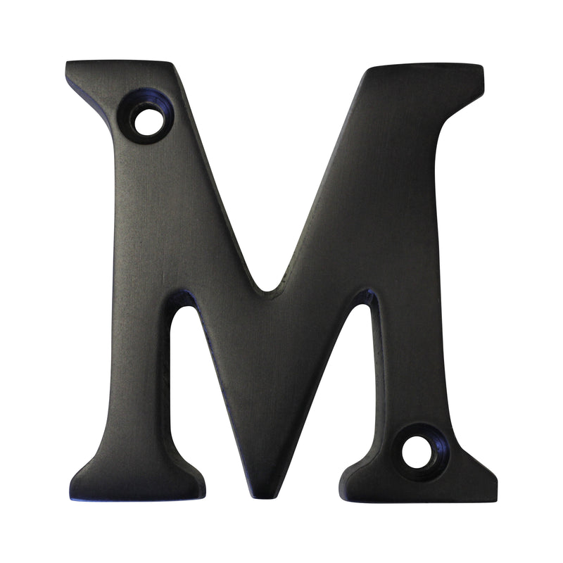 Letter BR2351 Modern, Serif House Letter, Oil Bronzed Black