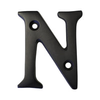 Letter BR2351 Modern, Serif House Letter, Oil Bronzed Black