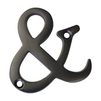 Letter BR2351 Modern, Serif House Letter, Oil Bronzed Black