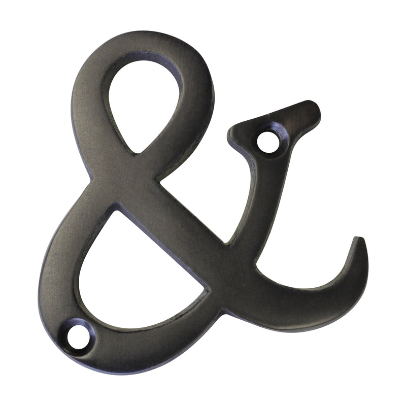 Letter BR2351 Modern, Serif House Letter, Oil Bronzed Black