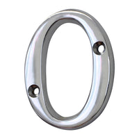 Letter BR2351 Modern, Small, Serif House Letter, Polished Chrome