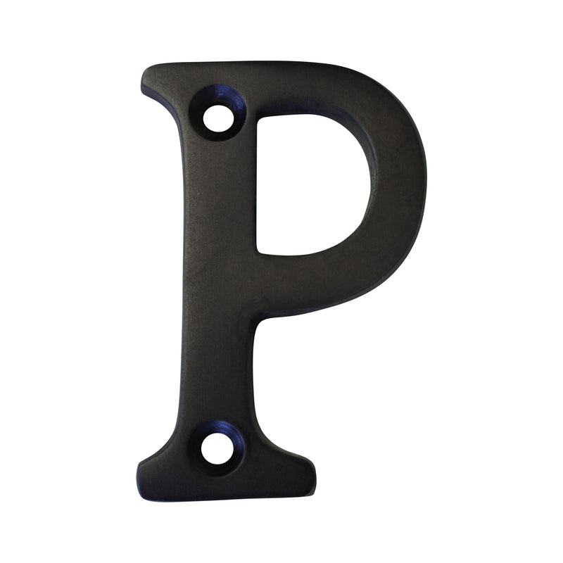 Letter BR2351 Modern, Serif House Letter, Oil Bronzed Black