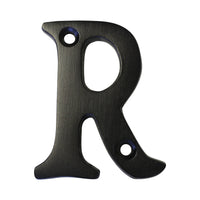 Letter BR2351 Modern, Serif House Letter, Oil Bronzed Black