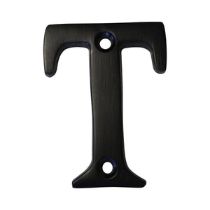 Letter BR2351 Modern, Serif House Letter, Oil Bronzed Black