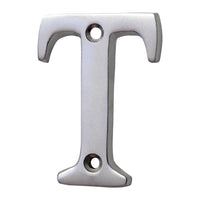 Letter BR2351 Modern, Small, Serif House Letter, Satin Chrome