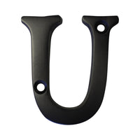 Letter BR2351 Modern, Serif House Letter, Oil Bronzed Black