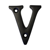 Letter BR2351 Modern, Serif House Letter, Oil Bronzed Black