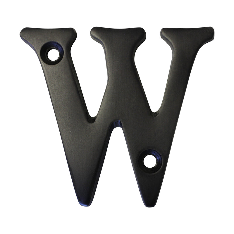 Letter BR2351 Modern, Serif House Letter, Oil Bronzed Black