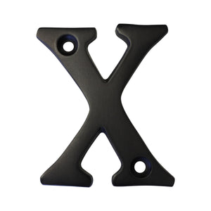 Letter BR2351 Modern, Serif House Letter, Oil Bronzed Black