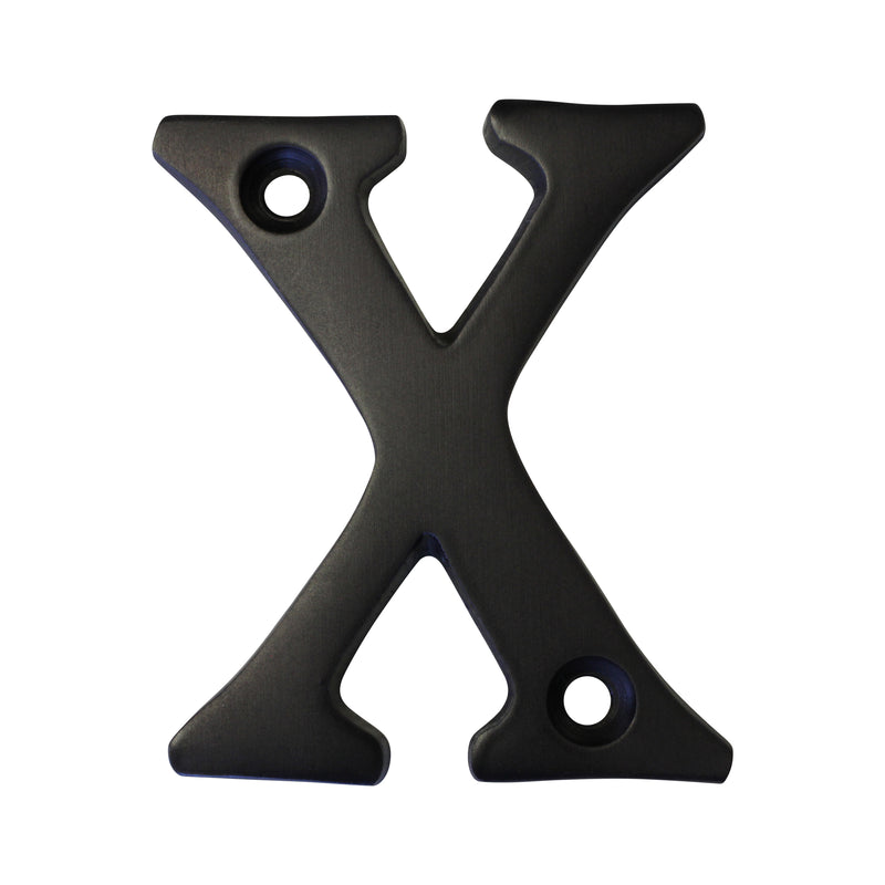Letter BR2351 Modern, Serif House Letter, Oil Bronzed Black