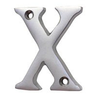 Letter BR2351 Modern, Serif House Letter, Satin Chrome