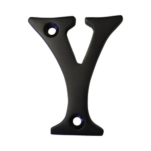 Letter BR2351 Modern, Serif House Letter, Oil Bronzed Black