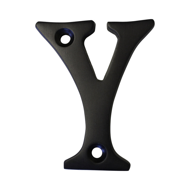 Letter BR2351 Modern, Serif House Letter, Oil Bronzed Black