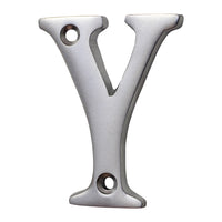 Letter BR2351 Modern, Small, Serif House Letter, Satin Chrome