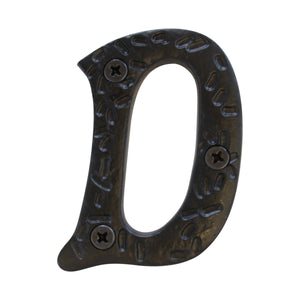 Letter IR5900 Rustic, Country, Serif House Letter, Black