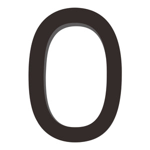 Number AC101 Modern, Standard, Floating House Number, Black