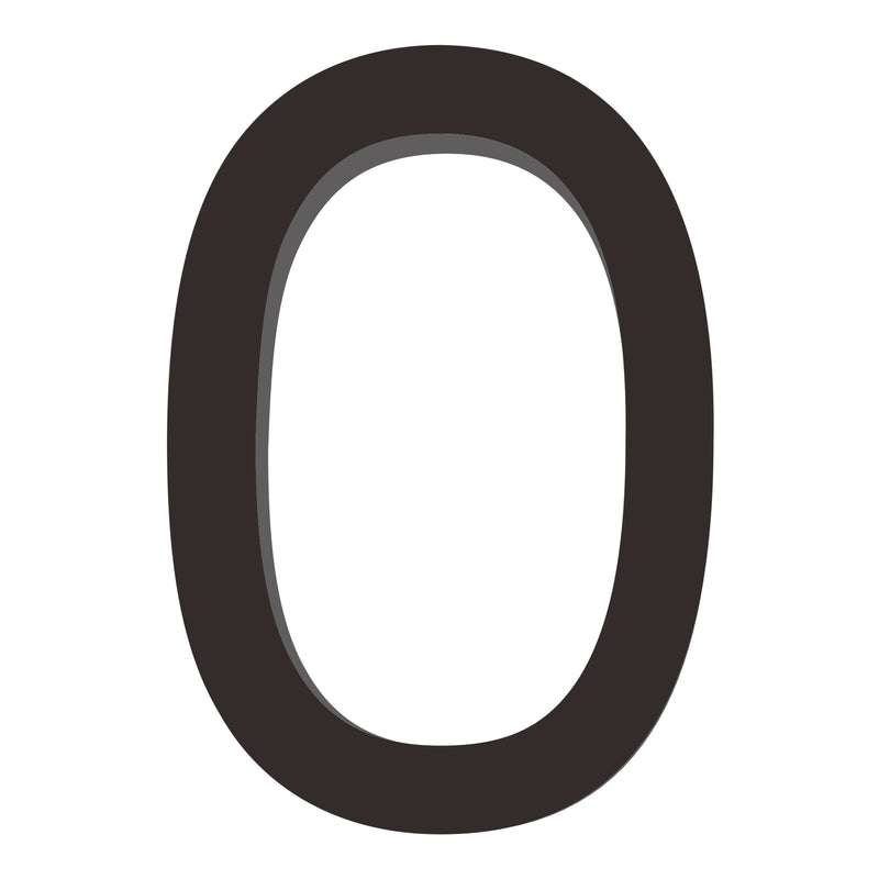 Number AC101 Modern, Standard, Floating House Number, Black