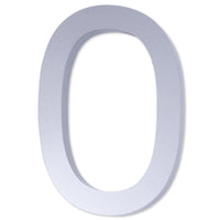 Number AC101 Modern, Standard, Floating House Number, Satin Chrome