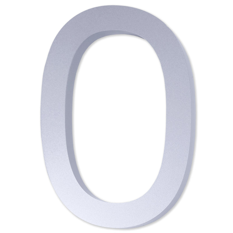 Number AC101 Modern, Standard, Floating House Number, Satin Chrome