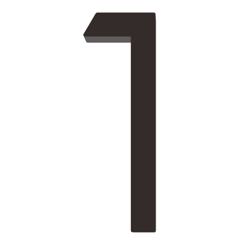Number AC101 Modern, Floating House Number, Black