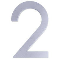 Number AC101 Modern, Standard, Floating House Number, Satin Chrome
