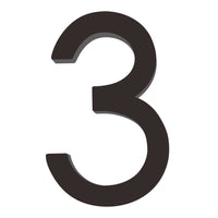 Number AC101 Modern, Floating House Number, Black