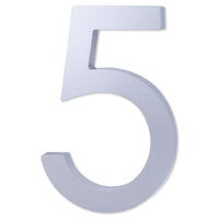 Number AC101 Modern, Standard, Floating House Number, Satin Chrome