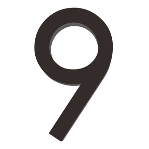 Number AC101 Modern, Floating House Number, Black