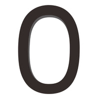 Number AC101 Modern, Large, Floating House Number, Black