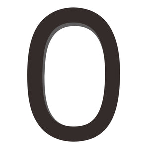 Number AC101 Modern, Floating House Number, Black