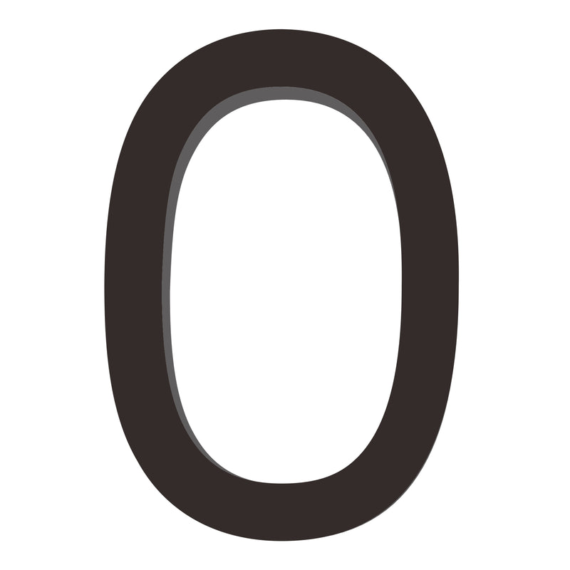 Number AC101 Modern, Floating House Number, Black