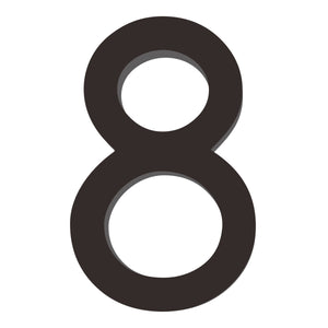 Number AC101 Modern, Large, Floating House Number, Black