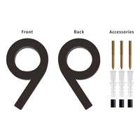 Number AC101 Modern, Floating House Number, Black