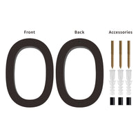 Number AC101 Modern, Floating House Number, Black