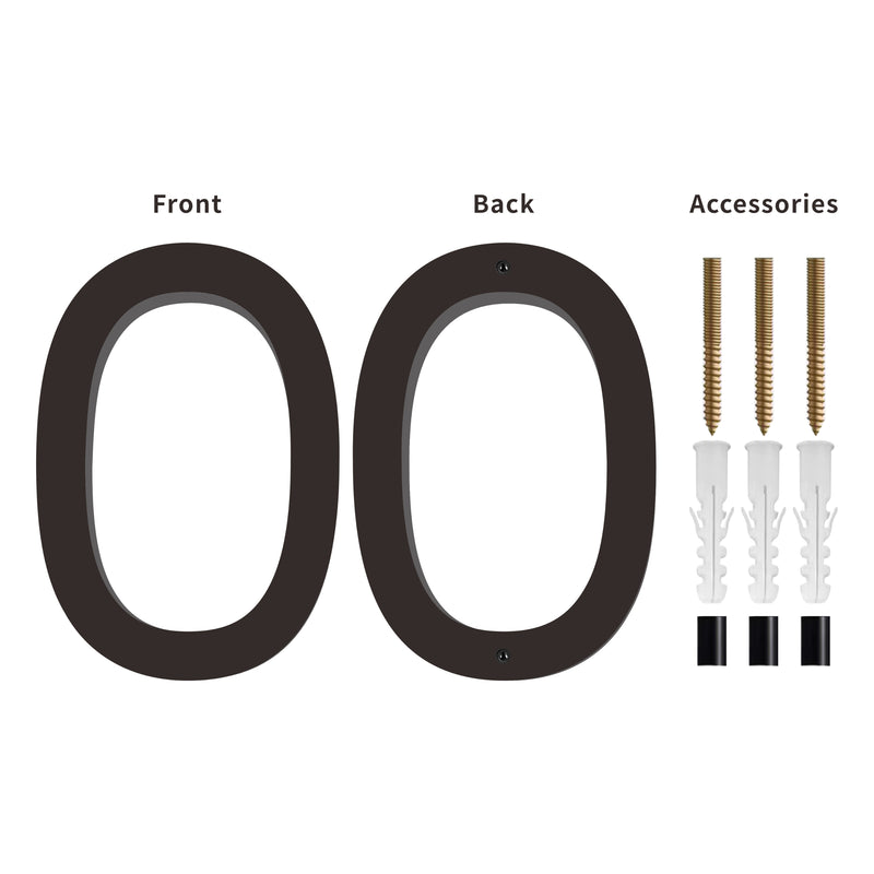 Number AC101 Modern, Floating House Number, Black