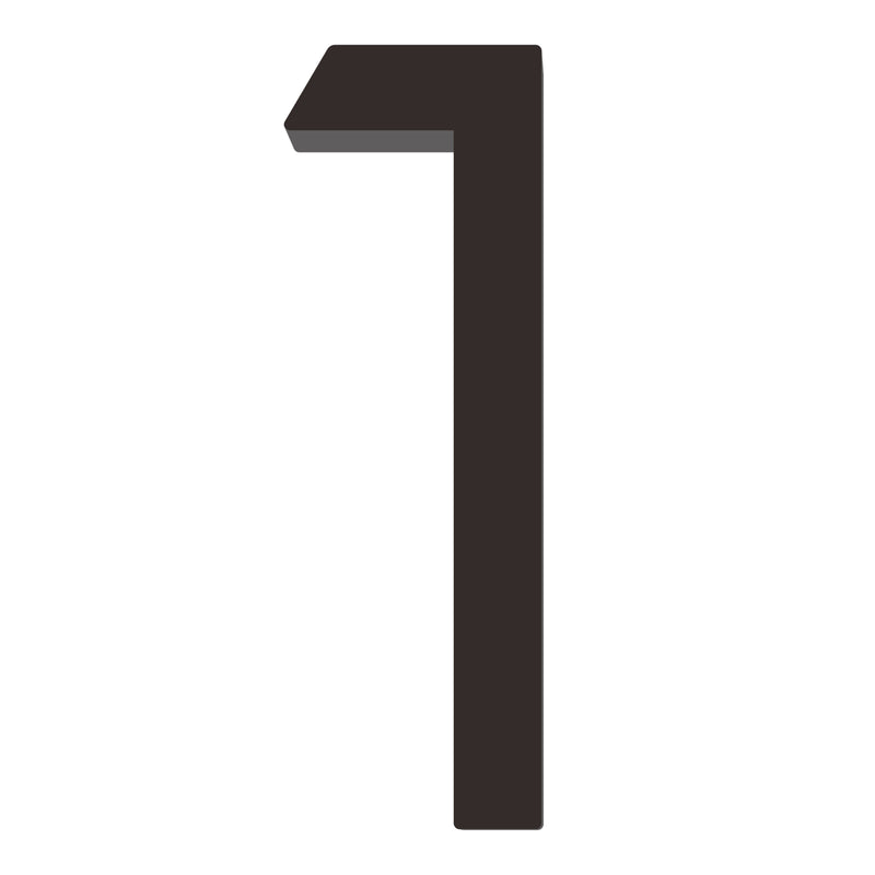 Number AC101 Modern, Floating House Number, Black