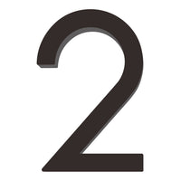 Number AC101 Modern, Small, Floating House Number, Black