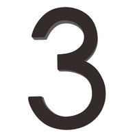 Number AC101 Modern, Floating House Number, Black