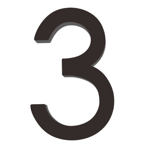 Number AC101 Modern, Floating House Number, Black