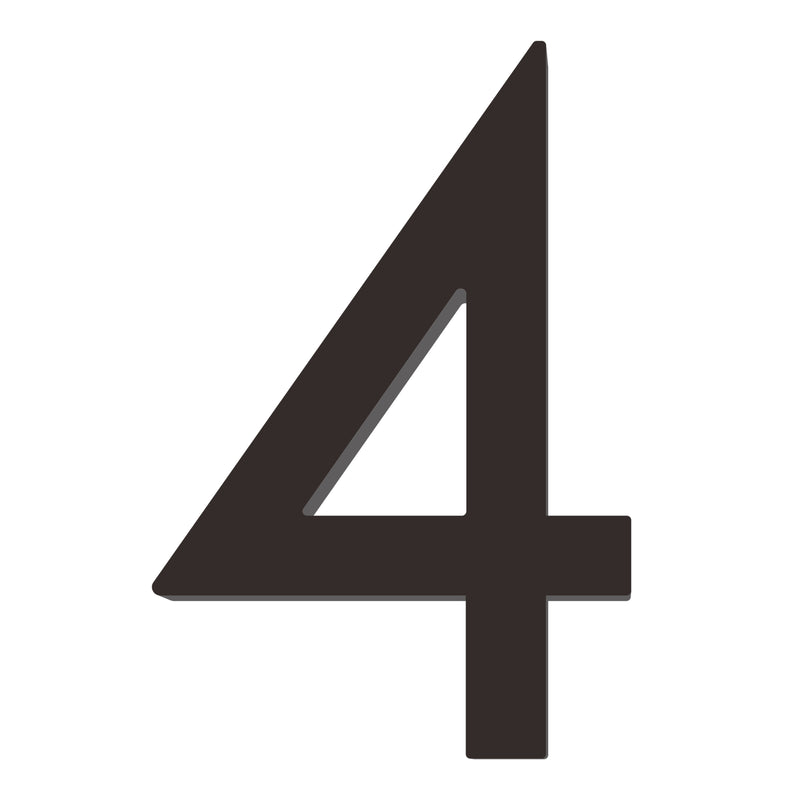 Number AC101 Modern, Floating House Number, Black