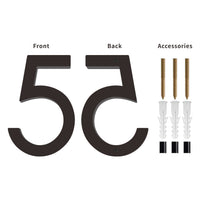 Number AC101 Modern, Floating House Number, Black