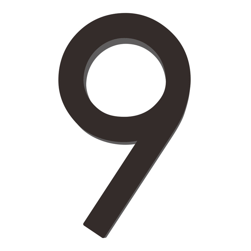 Number AC101 Modern, Floating House Number, Black
