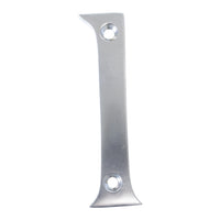 Number BR2270 Modern, Serif House Number, Satin Chrome
