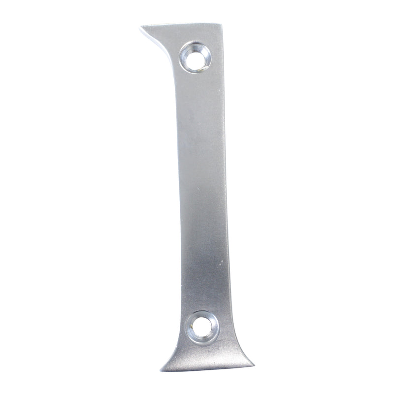 Number BR2270 Modern, Serif House Number, Satin Chrome