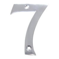 Number BR2270 Modern, Serif House Number, Satin Chrome
