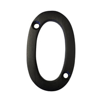 Number BR235 Modern, Serif House Number, Oil Bronzed Black
