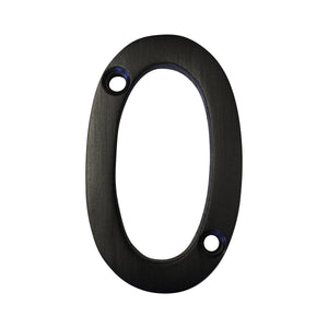 Number BR235 Modern, Serif House Number, Oil Bronzed Black