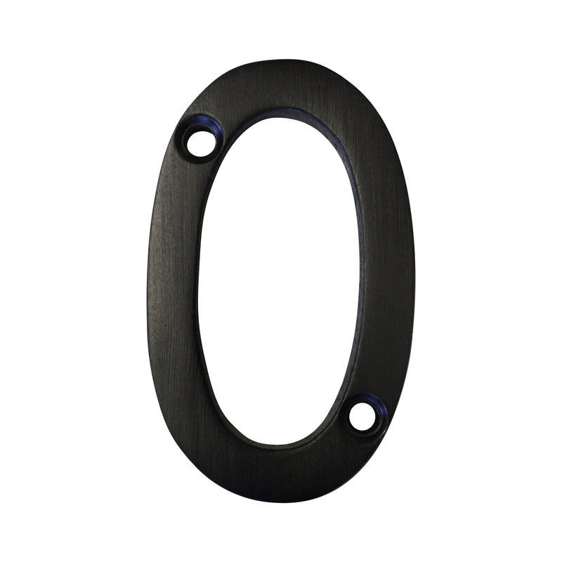 Number BR235 Modern, Serif House Number, Oil Bronzed Black
