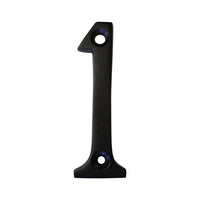 Number BR235 Modern, Serif House Number, Oil Bronzed Black
